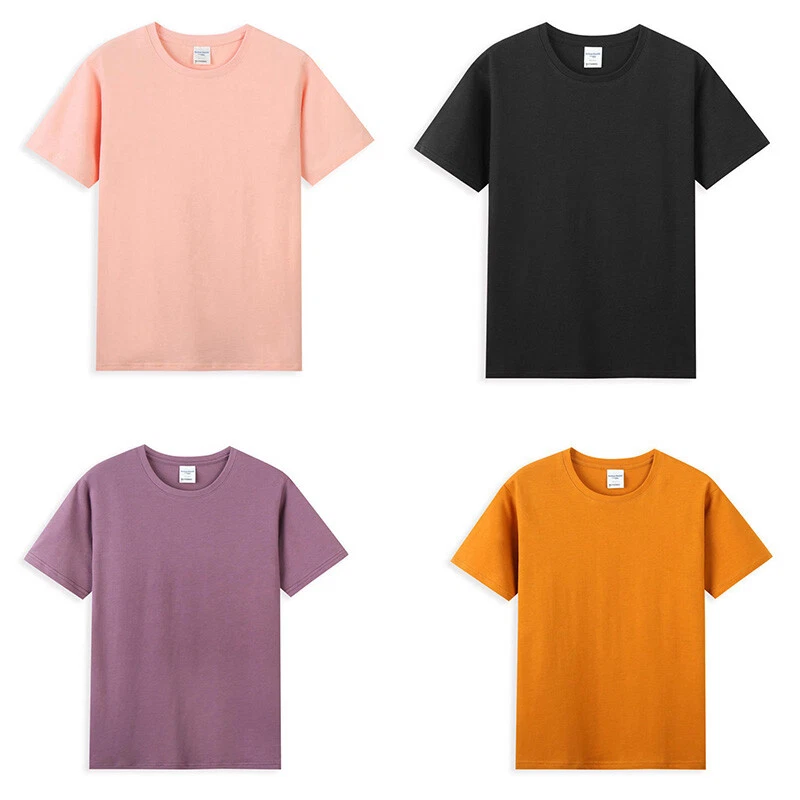 Cotton White Solid T Shirt Men Causal Tops O neck T shirt Male High Quality