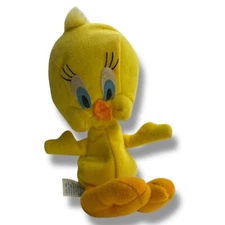 TWEETIE BIRD LOONEY TUNES APPLAUSE STUFFED PLUSH BEAN BAG TOY VNTG (1997)