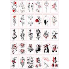 30 Sheets Kids Waterproof Body Temporary Tattoos Sticker Removable US