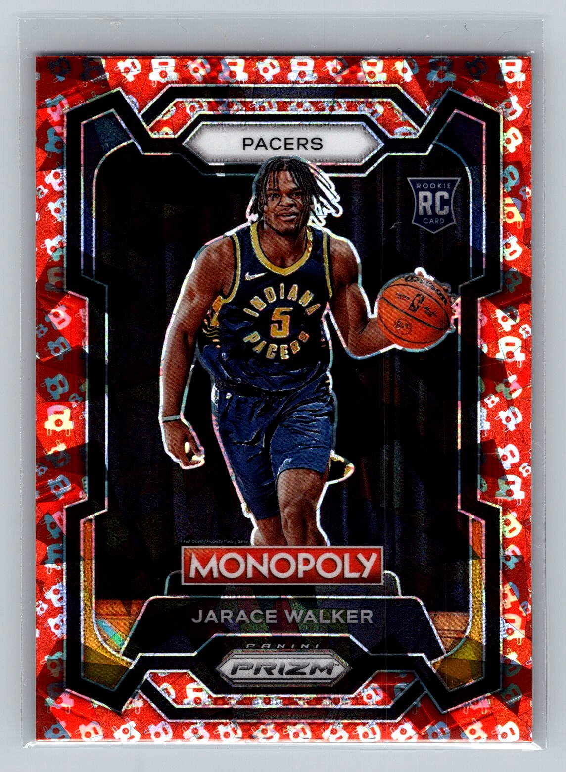 2023-24 Panini Prizm Monopoly Jarace Walker #36 Free Parking Indiana Pacers