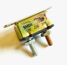 Short Stop Circuit Breaker Bussman Z26 12V 10 amp Metal InLine Bracket Free Ship