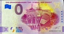 Ticket 0 Euro the Brandenburger Tor Germany 2020 Number 100