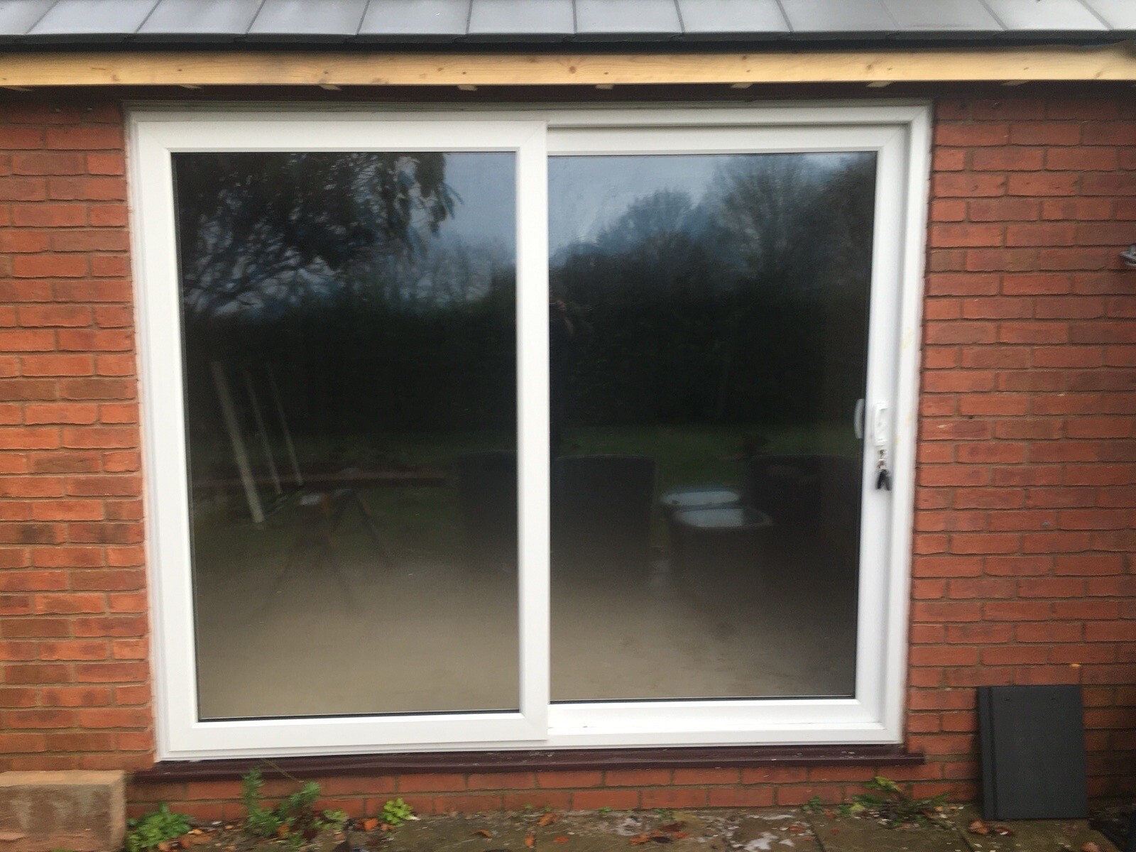 Used uPVC White Sliding Patio Doors eBay
