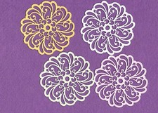 PRETTY FLOWER die cuts scrapbook cards