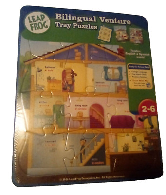 Leap Frog Bilingual Venture Tray Puzzles 2-6 NOS 3 Unopened Puzzles
