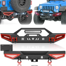 Rear /Front Bumper For 2007-2017 2018 Jeep Wrangler JK JKU Unlimited 2/4 Doors