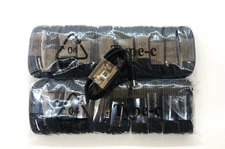 10/100 Type-C Fast Charging Cable For OEM Samsung Phone Android Black&whihte LOT