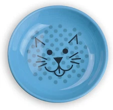 NEW Van Ness Pets EcoWare Whisker Friendly Cat Bowl 8 oz blue wide dish 1 cup 5"