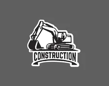 Construction Sticker Excavator Waterproof Work Business Gift NEW