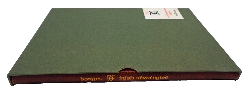 Jorge Borges, Irish Strategies, Domen Editions, 1975, 1st edition, #237 of 350 - Image 3 of 4