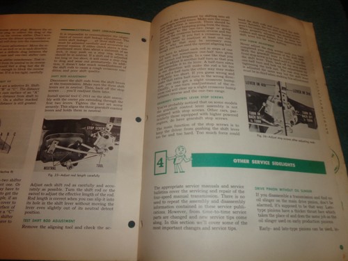 1965 CHRYSLER / PLYMOUTH / DODGE 4 SPEED TRANSMISSION SHOP MANUAL / ORIG BOOKLET - Picture 5 of 7