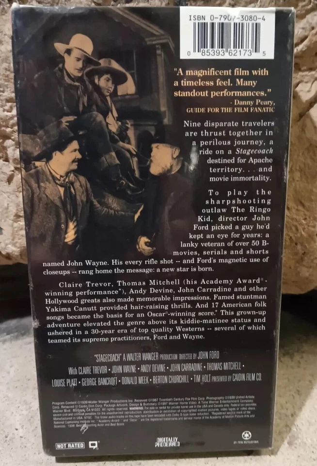 John Wayne VHS Movies Stagecoach & True Grit New Sealed Watermark USA Vintage - Image 4 of 4