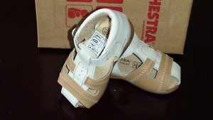 Orchestra Children S Kids Beige Leather Size Uk2 Shoes Sandals Ebay