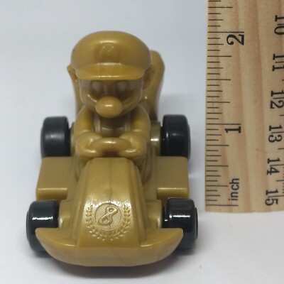 Gold Mario Mario Kart 8 Deluxe Mini Figure Mcdonals Happy Set Toy