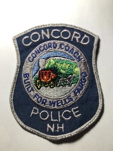 Concord New Hampshire Police Patch