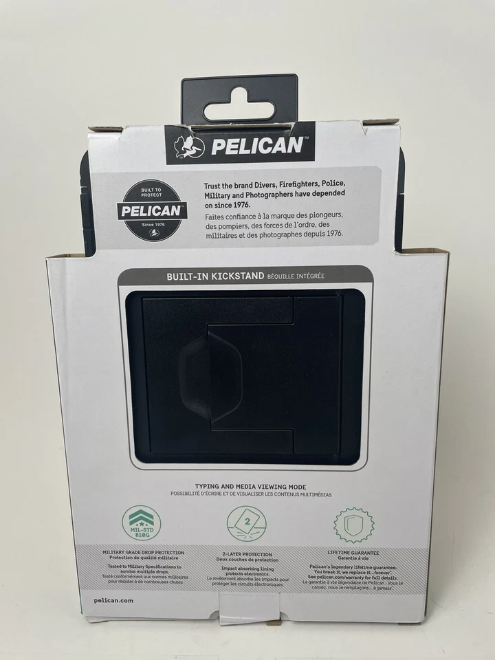 Pelican Voyager Ultra Rugged Case with Kickstand for iPad mini 4 & 5 Black - Image 2 of 4