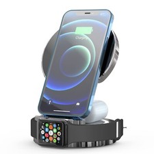 Wireless Mobile Phone Charger Metal, Foldable Fast Charging, Apple iPhone