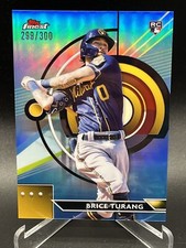 2023 Finest Base Sky Blue #43 Brice Turang /300 - Milwaukee Brewers