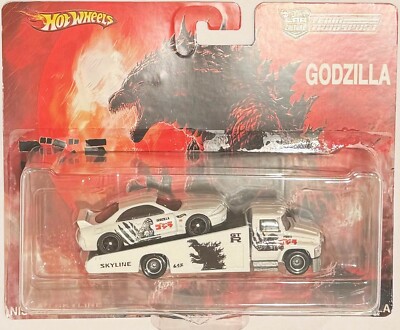 Custom Hot Wheels NISSAN SKILINE R33 Team Transport GODZILLA Series on Ramp w/RR