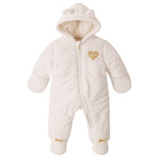 Juicy Couture Baby/Toddler Girl's Cat Ear Hooded Pram in Ivory, Size 6-9 M
