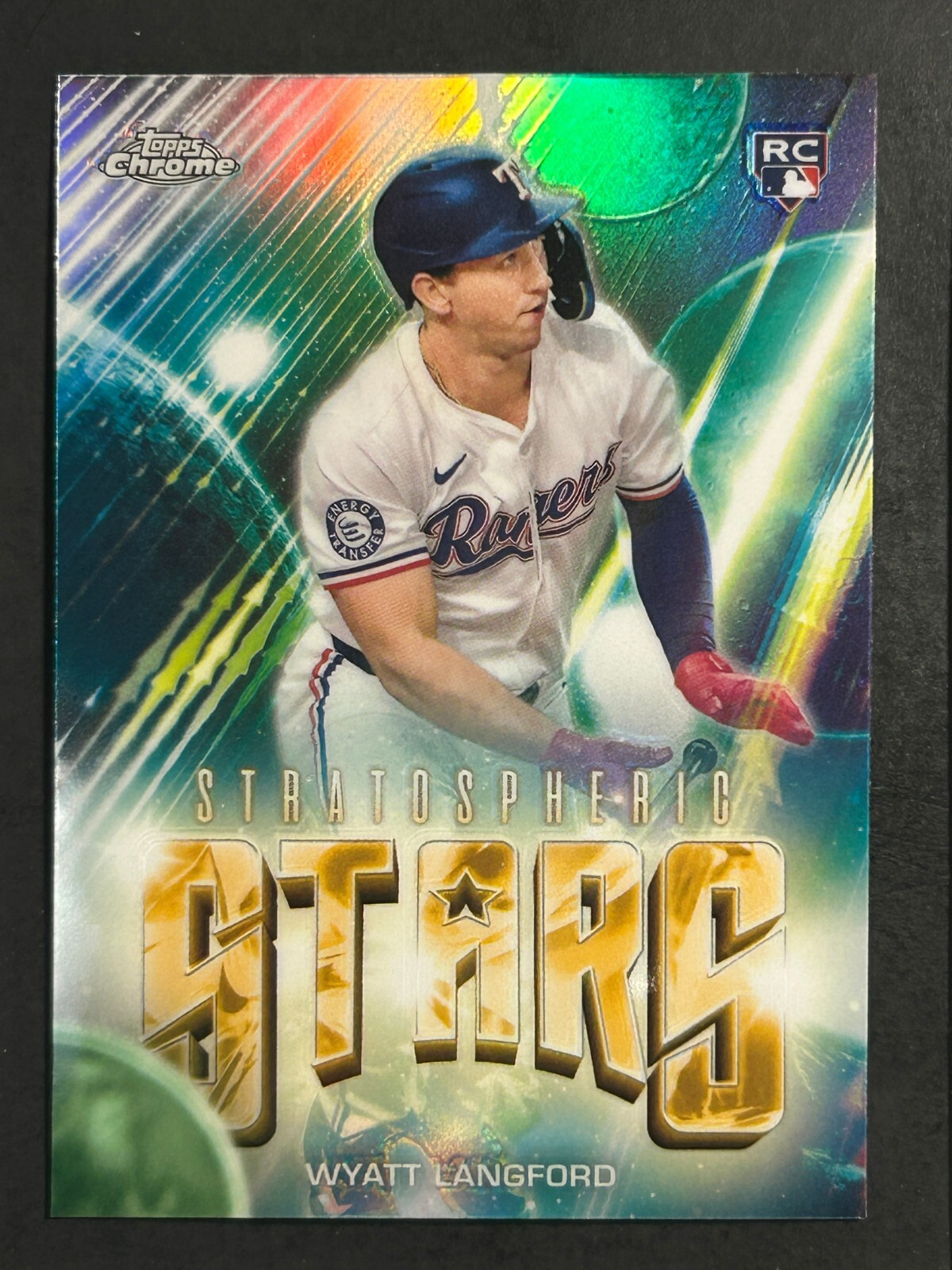 SSC-16 Wyatt Langford Texas Rangers 2024 Topps Chrome Update Stratospheric Stars