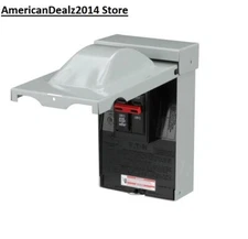 AC Outdoor Disconnect Enclosure Box 60-Amp 120/240V Safety Power Cut/Shut Off