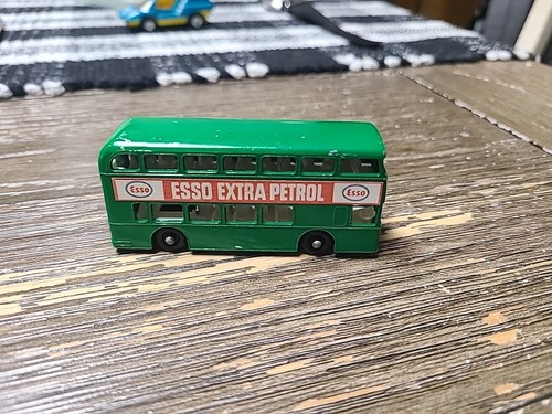 Vtg Matchbox Series No. 74 Green Daimler Bus Esso Extra Petrol Lesney England - Picture 2 of 3