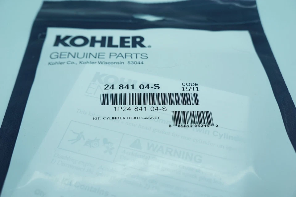 GENUINE OEM KOHLER PART # 24 841 04-S CYLINDER HEAD GASKET KIT KOHLER COMMAND - Image 2 of 3