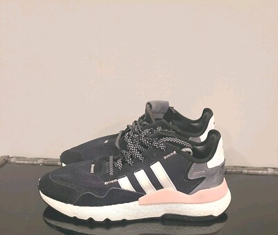 Adidas Nite Jogger Women's Shoes Size 11 Reptile Pack Pink FV3880 Black  White