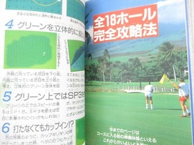 MARIO GOLF TOURNAMENT US Course Guide Nintendo Famicom Japan Book 1987 FT35