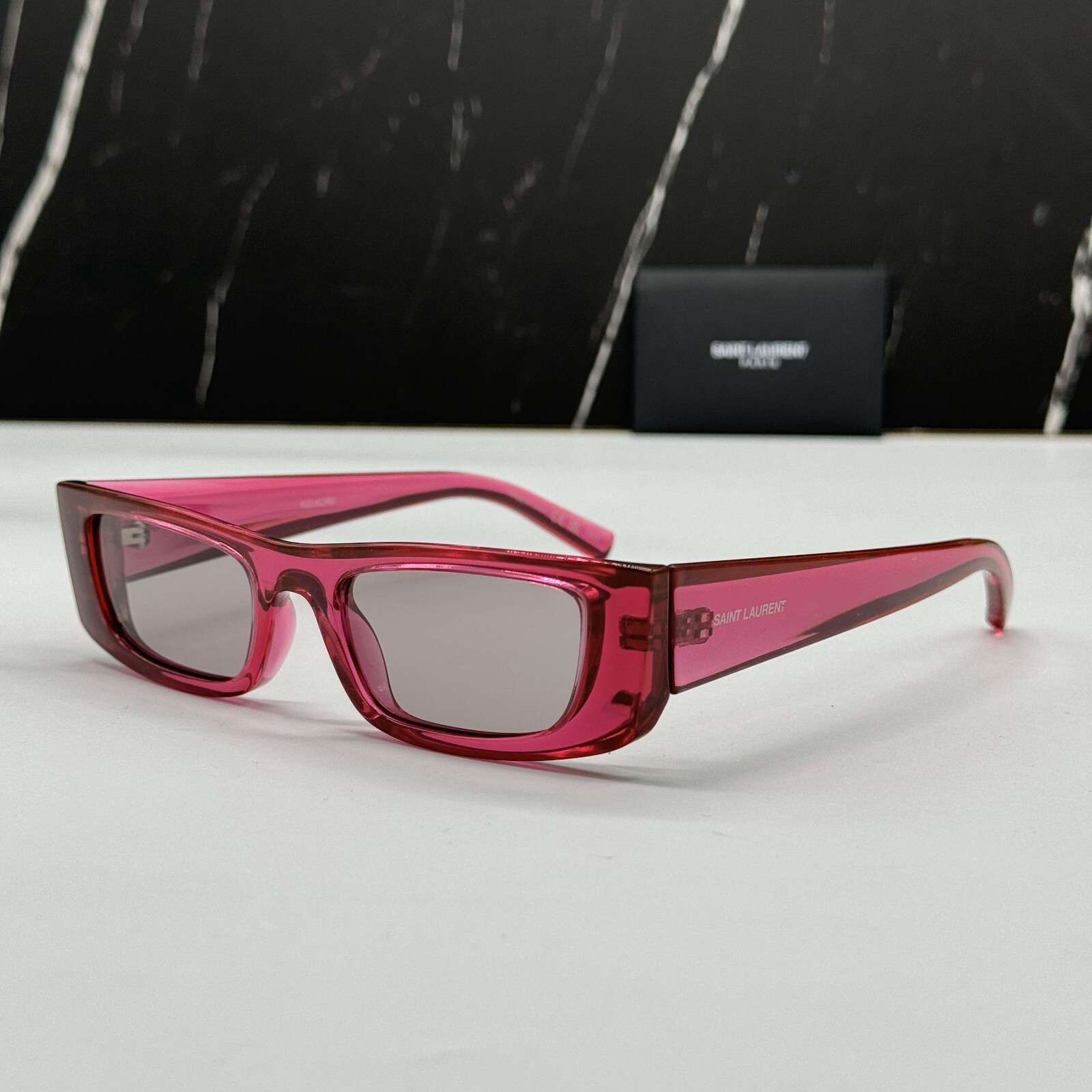 NUOVI OCCHIALI DA SOLE SL553 003 SAINT LAURENT ROSA VIOLA UNISEX SL 553 SAINT LAURENT