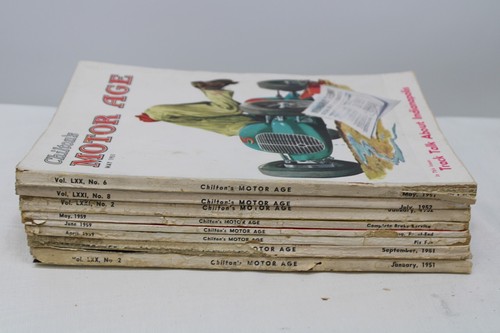 NICE! 8X Chilton's Motor Age Magazines 1951 1952 1959 FREE SHIPPING! - Picture 9 of 9