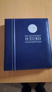 Leuchtturm OPTIMA Album BRD 10 Euro Gedenkmünzen Band I leer ohne Kassette