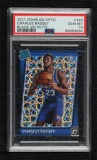 2021 Donruss Optic Black Velocity Prizm 13/39 Charles Bassey PSA 10 GEM MT dq2