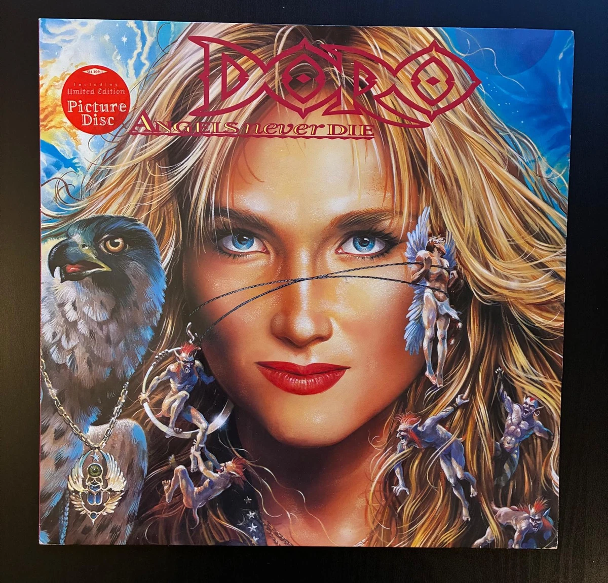 DORO Angels Never Die LP 1993 GERMANY PICTURE DISC Lita Ford WARLOCK Rare!