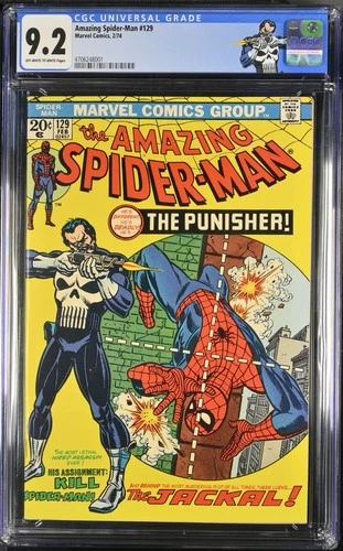 Amazing Spider-Man #129 CGC 9.2 Incredible Looking Book 1st App of Punisher 1974