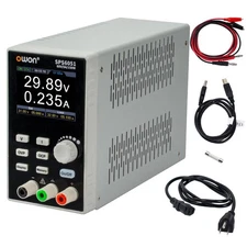 DC Power Supply, 0-60V 0-5A Adjustable Switching DC Regulated Bench Power Sup...