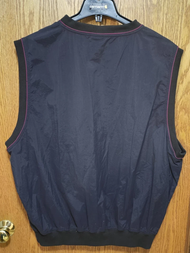 Vintage Outer Banks Golf Vest XL Navy Nylon Windbreaker 90s 00s Pullover Style - Image 2 of 4