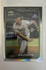 2024 Topps Pro Debut - Chrome Garrett Baumann #PDC-4 Refractor /99 (RC)
