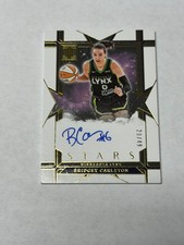 Bridget Carleton 2025 Panini WNBA Impeccable Stars Autograph Lynx 20/49 #SS-BC