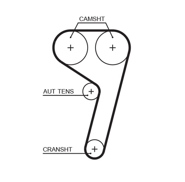 GATES-OE 5669XS Timing Belt for FORD,FORD ASIA & OCEANIA,FORD AUSTRALIA,MAZDA,VO