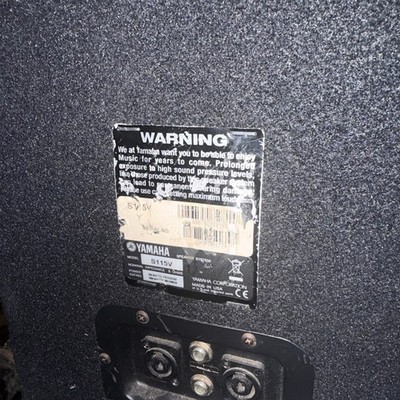 Yamaha S115V Club 500W Two-Way Passive PA Speaker for sale online