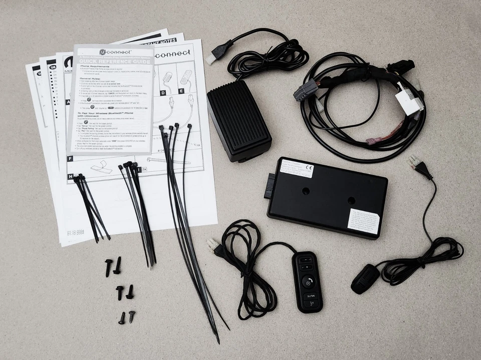 Chrysler Dodge Jeep Uconnect Hands-Free Kit Bluetooth Upgrade Set Mopar OE OEM - Image 2 of 4