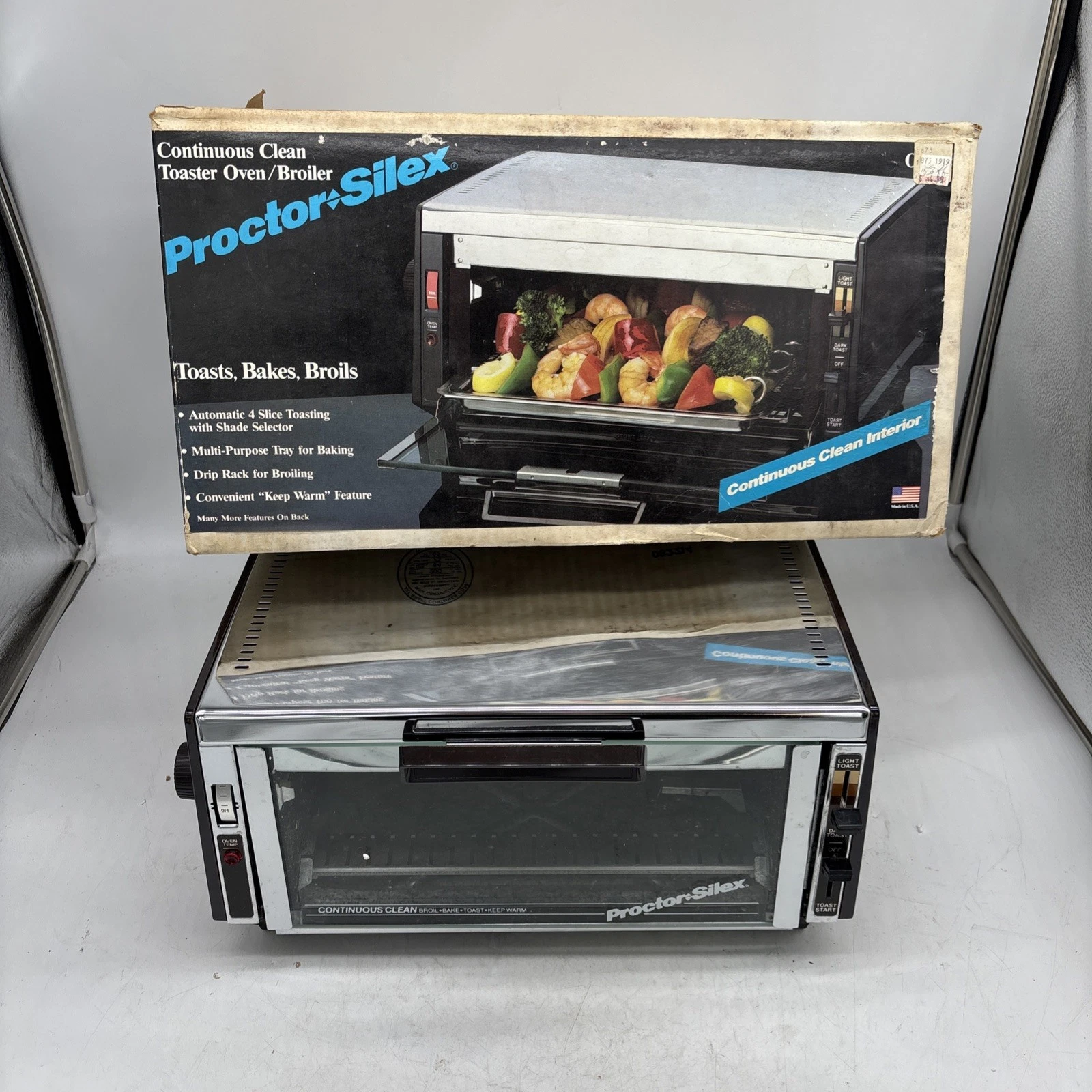 Vintage Proctor Silex Toaster Oven Broiler 0235