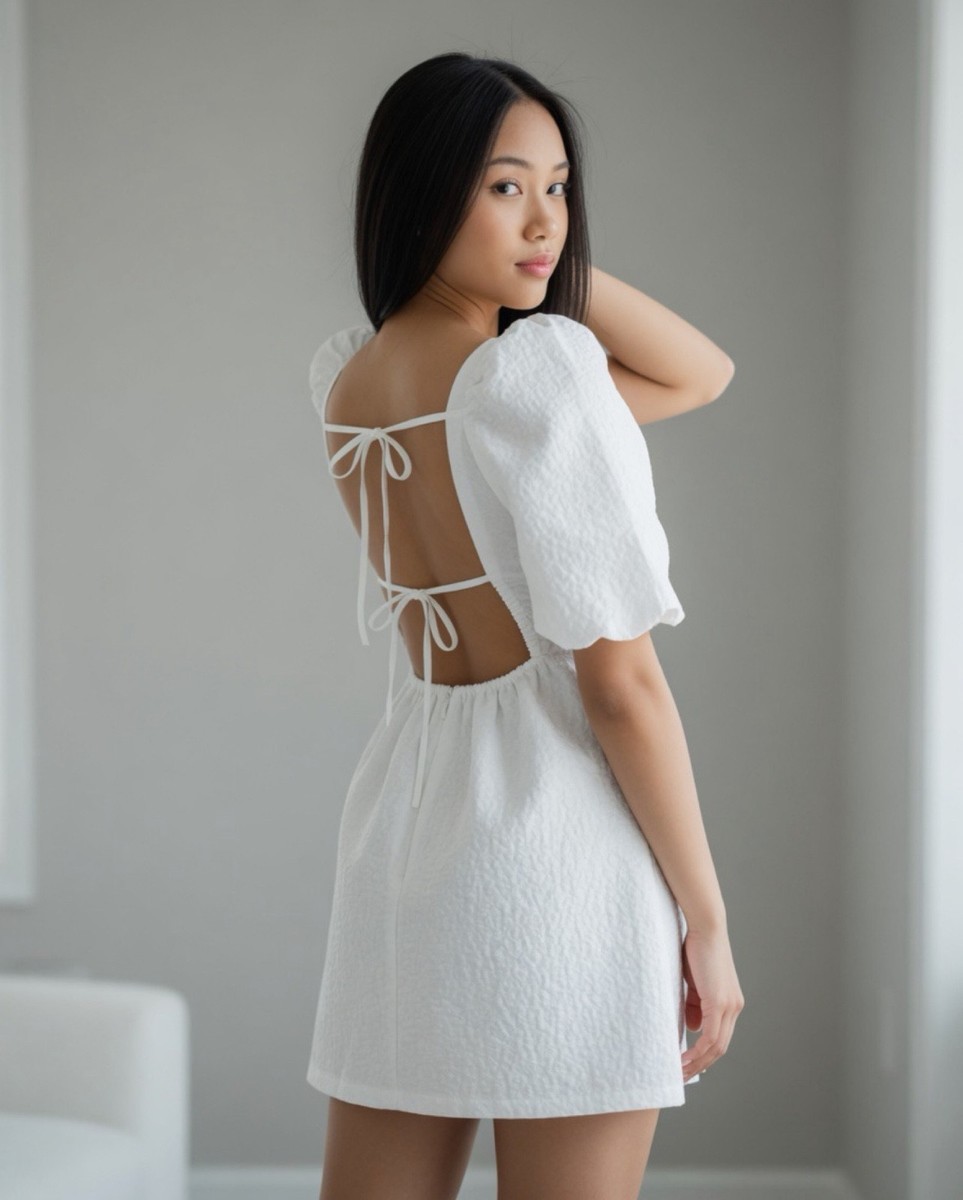 backless chiffon dress Sexy A-Line Deep V-Neck Boho Wedding Dresses with Ple – Angrila gwbg US Size:2 this lux chiffon halter Best Shapewear Tummy Control
