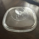 PYREX  A-9-C Clear Glass Replacement Lid Corning Ware 9" Square Casserole Cover