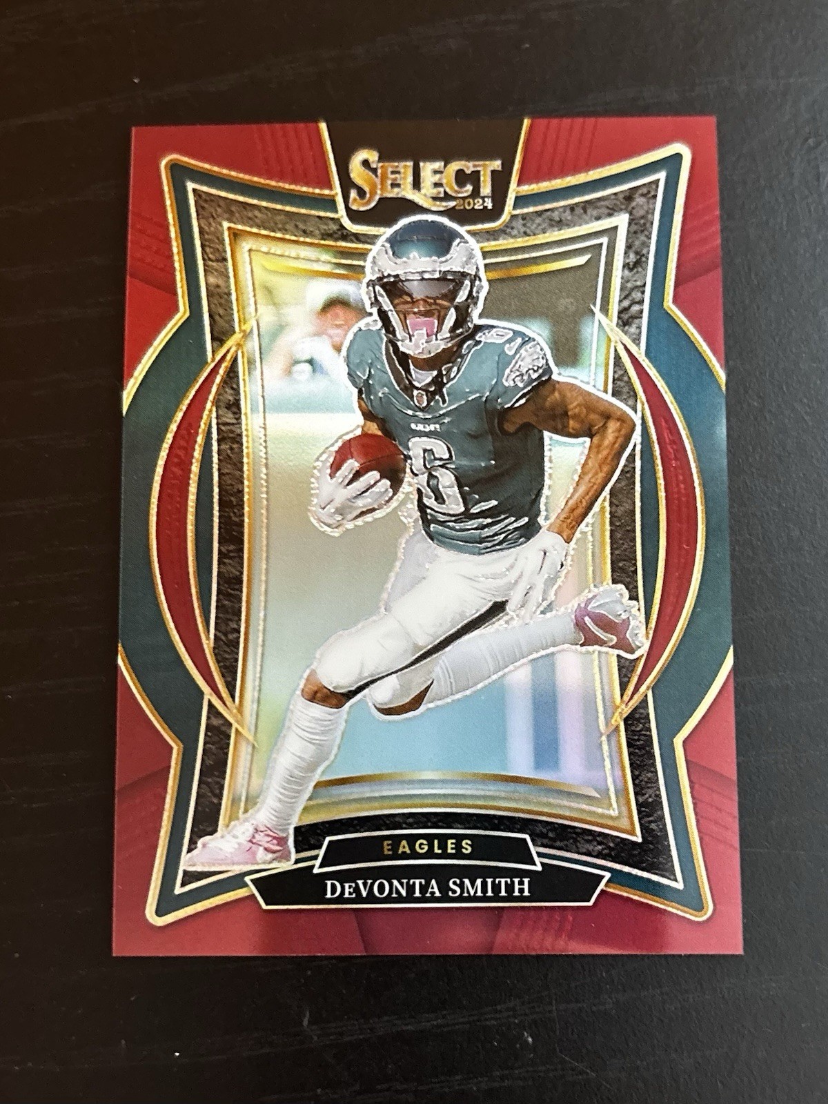 Panini 2024 Select Football DeVonta Smith Eagles Concourse #51 Red 057/149