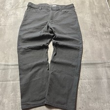 Carhartt Mens Relaxed Fit Work Pants Charcoal Gray 38x30 Cotton Blend Utility