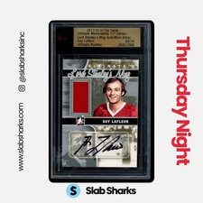 2011 ITG ULTIMATE MEMORABILIA GUY LAFLEUR LORD STANLEY'S MUG JERSEY AUTO /14