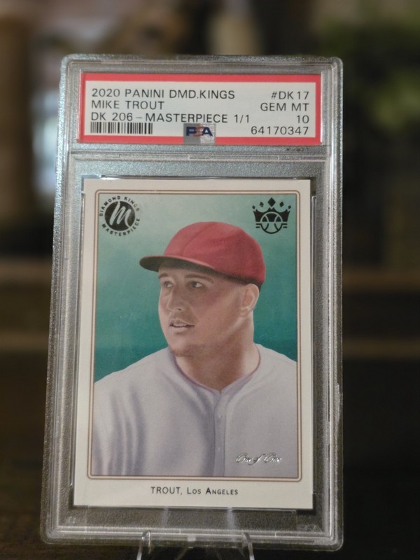 2020 Panini Diamond Kings - Dk 206 Mike Trout #DK17 Masterpiece 1/1